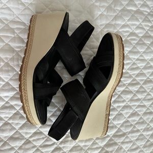 Merrell Kaiteri Wedge Sandals black size 8